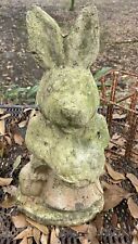 Usado, Estátua de jardim RARA vintage envelhecida pátina cimento coelho 15” comprar usado  Enviando para Brazil