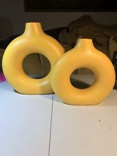 Yellow ceramic donut for sale  Enid