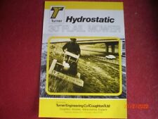 Used, Old turner hydrostatic facsimilé mower leaflet for sale  Shipping to United Kingdom