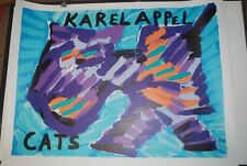 KAREL APPEL Original Lithograph CATS 1978 CoBrA Avant Garde Movement, 1978,, used for sale  Shipping to South Africa