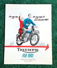 1960 triumph motorcycle for sale  Cockeysville