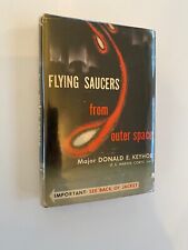 Platillos voladores del espacio exterior de Donald E. Keyhoe 1a edición alienígenas de ciencia ficción segunda mano  Embacar hacia Mexico