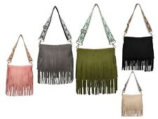 Used, New Women's Fringe Messenger Shoulder Tassel Bag Handbag Ladies Crossbody Bag UK for sale  MANCHESTER