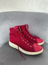 Ecco red leather for sale  Shipping to Ireland