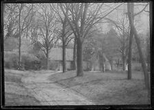 Plaque verre photo ancienne négatif noir et blanc 6x9 cm château parc arbres d'occasion  Grenade
