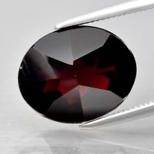 3.32ct 11x9mm VS Oval Natural Deep Orangish Red Almandine Garnet Gemstone Africa, used for sale  Shipping to South Africa