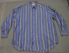 Camisa masculina listrada azul vintage Abercrombie & Fitch com botões comprar usado  Enviando para Brazil