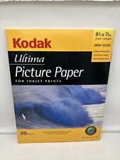 Kodak Ultima Picture Paper High Gloss, Inkjet Printers 8 1/2 X 11 in. Opened Box for sale  Shipping to South Africa