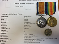 Ww1 medals pair for sale  KETTERING