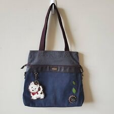 Bolso de Mano Chala Patch Denim Azul Marino Westie Perro segunda mano  Embacar hacia Mexico