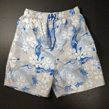 Pantalones cortos de tabla hawaiana azul isleño baúles de baño para hombre de forrado medio vacaciones playa segunda mano  Embacar hacia Argentina