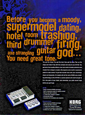 De colección 00s Korg Toneworks AX10G revista impresión anuncio ampworks pedal pinup página segunda mano  Embacar hacia Argentina