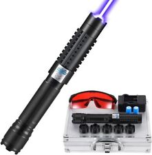 Ponteiro laser azul de alta potência luz de foco ajustável com caixa de alumínio comprar usado  Enviando para Brazil
