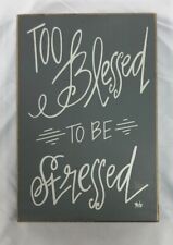 Wood sign blessed for sale  Wolcott