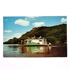 Cruising Houseboats Inc Mississippi River Postcard Fishing Summer Swimming for sale  Shipping to South Africa