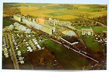 Postal vintage - vista aérea, silos centrales de soja soja, Indiana, sin usar segunda mano  Embacar hacia Argentina