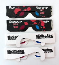 3-D Glasses, Nightmare on Elm Street and Friday the 13th, Horror Collectible 4x for sale  Shipping to South Africa