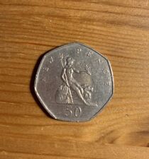 Moneda coleccionable rara Britannia nueva penique 1969 50p reina Isabel II segunda mano  Embacar hacia Argentina