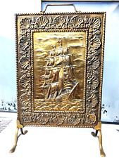 Vintage embossed brass for sale  Shipping to Ireland