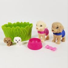 Barbie Puppy DOG TWINS LOT Bath Tub Bowl Bone Golden Retrievers Play n Wash Set for sale  Shipping to South Africa