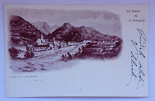 Cartolina antica saluto usato  Cava De Tirreni
