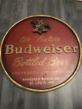 Budweiser wooden round for sale  Shipping to Ireland