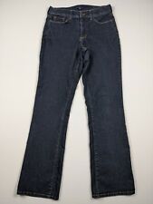 Used, NYDJ Blue Denim Mid Rise Lift Tuck Straight Leg Jeans Size 6 Dark Wash Cotton  for sale  National City