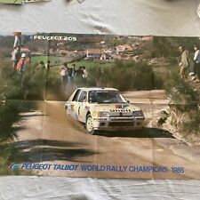 Large poster peugeot for sale  FAREHAM