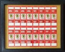 Boston Bruins 1988 16 Juego Completo de Entradas NHL Stanley Cup Playoffs Juegos en Casa Enmarcado segunda mano  Embacar hacia Argentina