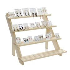 Portable Wooden Retail Table Display Stand 2/3/4-Tier Jewelry Pack for sale  Shipping to South Africa