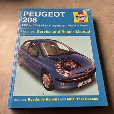 Peugeot 206 1998 - 2001  HAYNES WORKSHOP MANUAL for sale  Shipping to South Africa