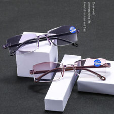Óculos de sol feminino quadrado sem aro corte diamante bloqueio masculino 1.0~4.0 comprar usado  Enviando para Brazil