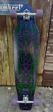 Used, Discontinued Rare Osprey Longboard, 40inch, Complete Skateboard Neon Skull  for sale  Shipping to South Africa