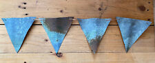 Used, Vintage Style Corrugated Iron Bunting (Set of 4) for sale  Shipping to South Africa