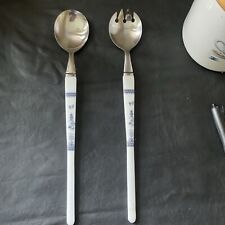 Vintage Salad Serving Set  Blue Willow Melamine Japanese for sale  Shipping to South Africa