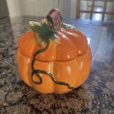 Ceramic pumpkin lidded for sale  Dover