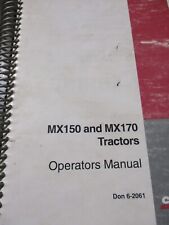 Case IH MX150, MX170 Tractors Operator's Manual 1998 for sale  Shipping to South Africa