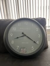 Grey wall clock for sale  DURHAM
