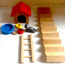 Usado, Hape 8 peças móveis de madeira para casa de bonecas escada para casa de cachorro gato comprar usado  Enviando para Brazil