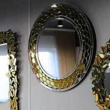 Złote lustro glamour okrągłe 90 cm M-0545 na sprzedaż  PL