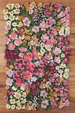 Usado, Tapetes florais art déco de lã tufados à mão 8 x 8 pés tapete azul indiano comprar usado  Enviando para Brazil