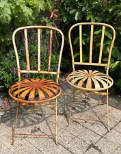 Cadeiras de jardim antigas Sunburst Chair François Carre exclusivo encontrar dobrável comprar usado  Enviando para Brazil