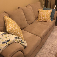 Beige sofa couch. for sale  Shipping to Ireland