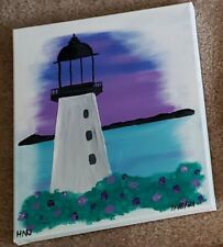 Lighthouse painting acrylic for sale  Raleigh