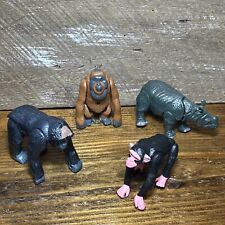 Lote 2003 K&M animais chimpanzé orangotango gorila rinoceronte vida selvagem safári comprar usado  Enviando para Brazil