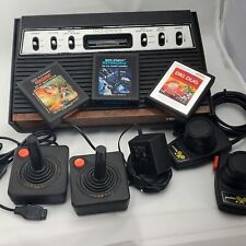 Console e controles vintage telejogos Sears Atari WoodGrain vídeo arcade 3GAME comprar usado  Enviando para Brazil