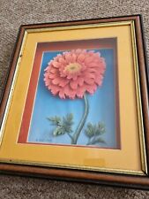 Framed flower picture for sale  CARDIFF