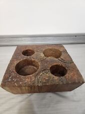 VINTAGE Brutalist Cement GLAZED MID CENTURY MODERN STONE CANDLE STAND PLANTER for sale  Shipping to South Africa