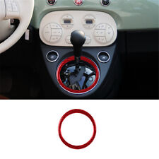 Tampa de câmbio automática interna de fibra de carbono vermelha acabamento para 2012-2015 Fiat 500 comprar usado  Enviando para Brazil