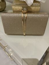 Gold evening bag for sale  BOLTON